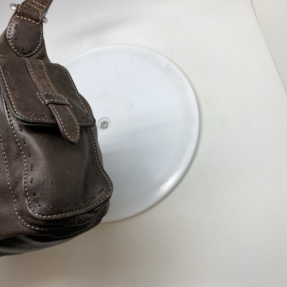 Vintage Fossil Leather Crossbody Shoulder Hand Bag Purse Sedona Brown Hobo Boho - Picture 7 of 10
